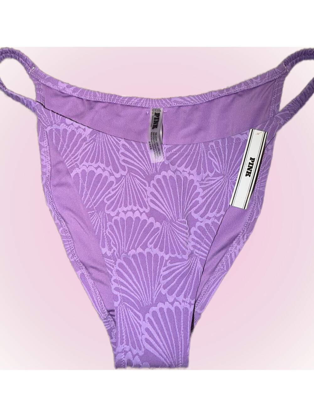 Victoria's Secret Pink Purple Bikini Bottoms | Shell Design | Size XXL